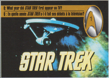 Kelloggs Star Trek 30th Card #1