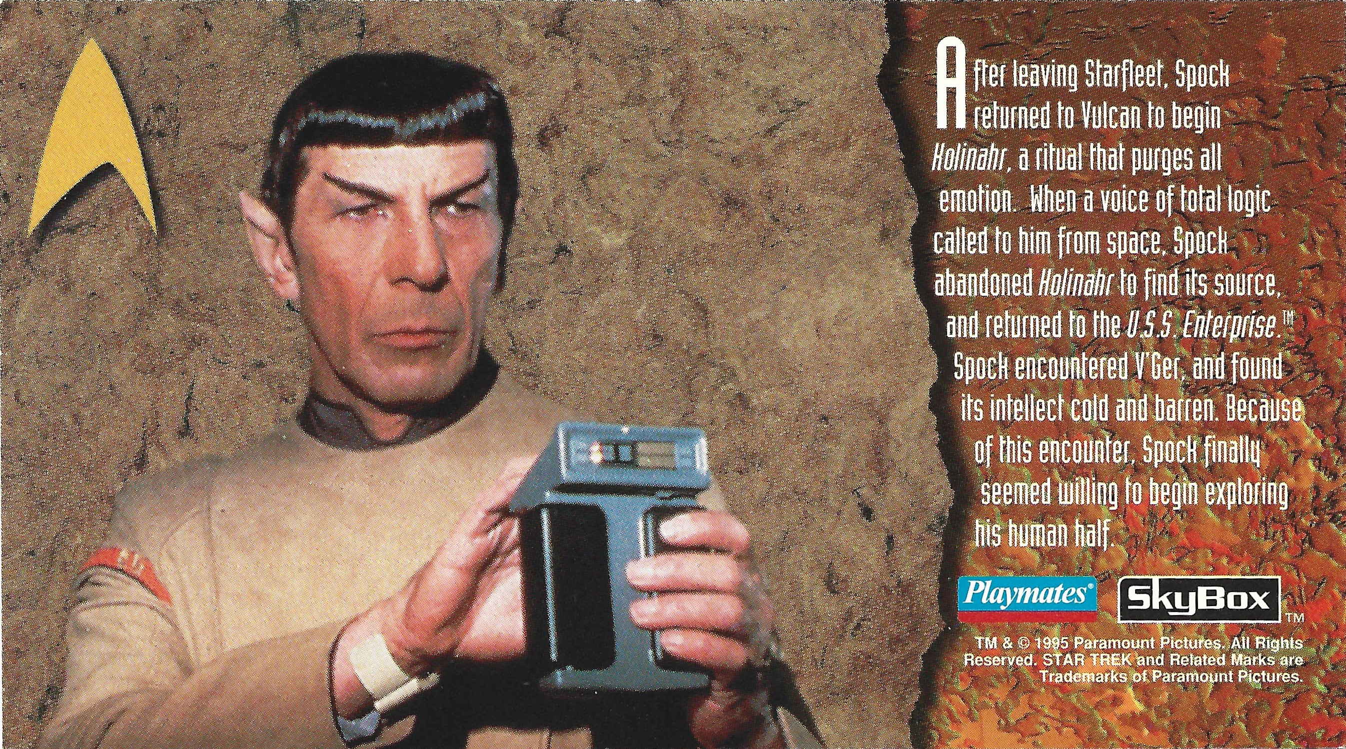 Unreleased Commander Spock from "Star Trek: The Motion Picture" Back