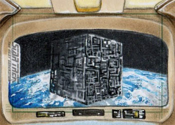 Adam & Bekah Cleveland Sketch - Borg Cube