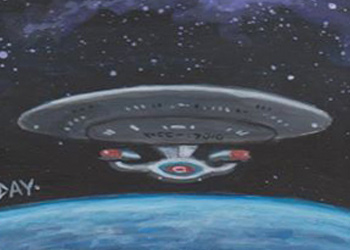 David Day Sketch - USS Enterprise NCC 1701-D