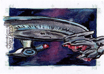 Daniel Gorman Sketch - USS Enterprise NCC 1701-D