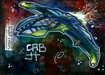 James Hiralez Sketch - Romulan Ship