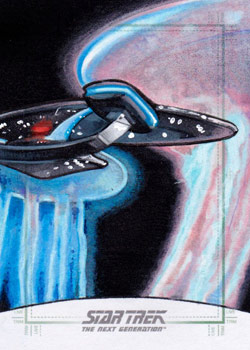 Michael James Sketch - Enterprise and Farpoint Aliens