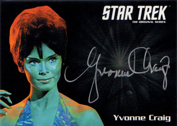 Silver Autograph - Yvonne Craig