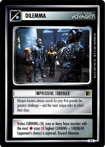 82R x2 Star Trek CCG The Borg IDRIN Hirogen