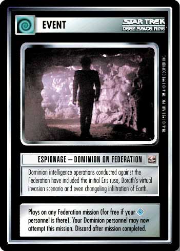 Espionage Mission First Contact Star Trek CCG 1E STCCG FC