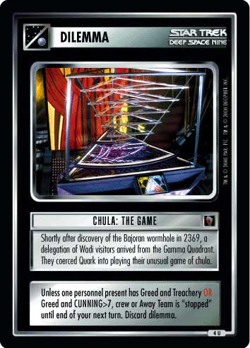 Rules of Acquisition STCCG Decipher Star Trek Ungraded In The Pale Moonlight 