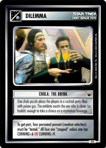 2000 Trouble With Tribbles Various Star Trek Premiere CCG Dilemma Cards