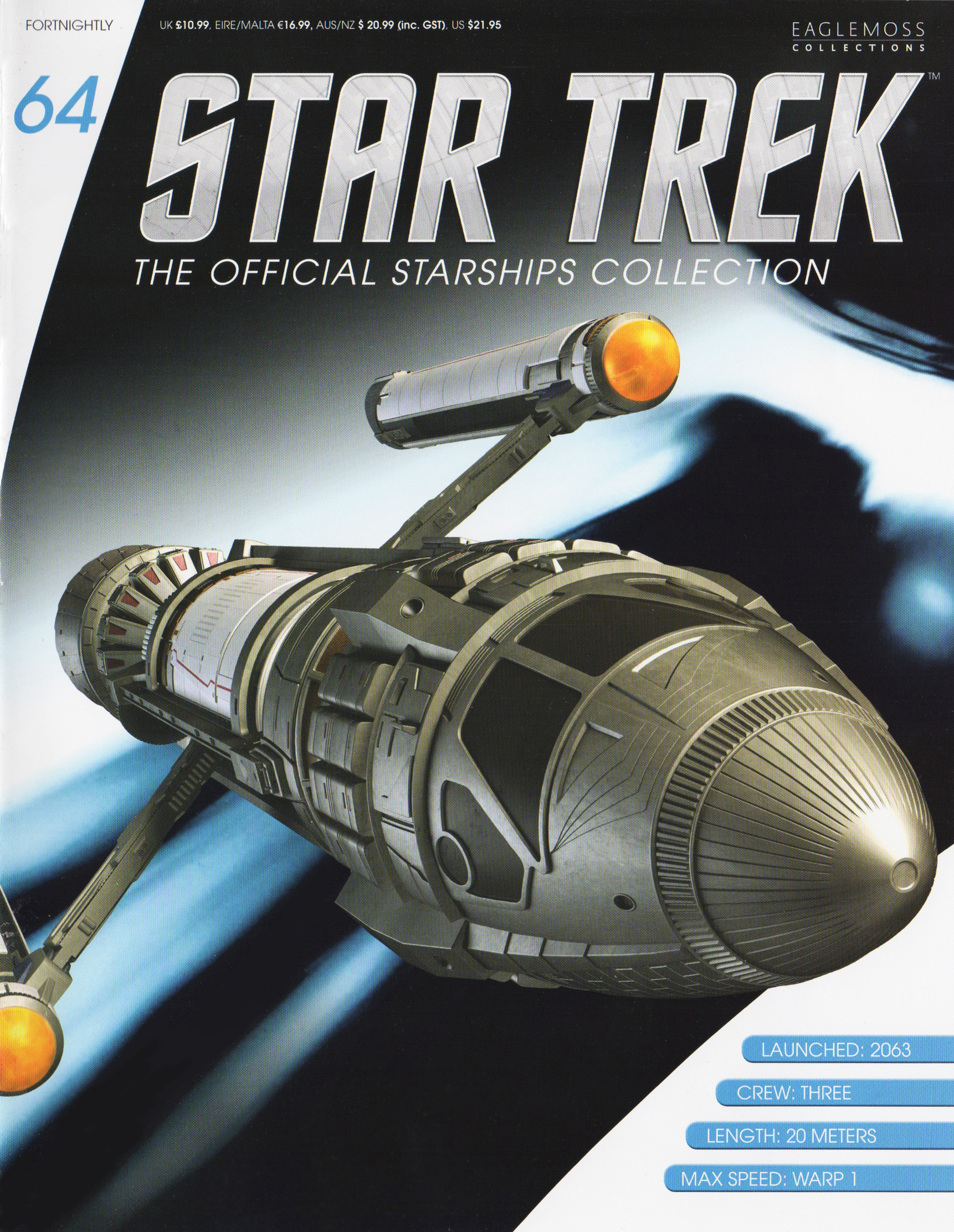 Xindi Aquatic Cruiser Eaglemoss Star Trek Issue 65 Diecast Model & Magazine 