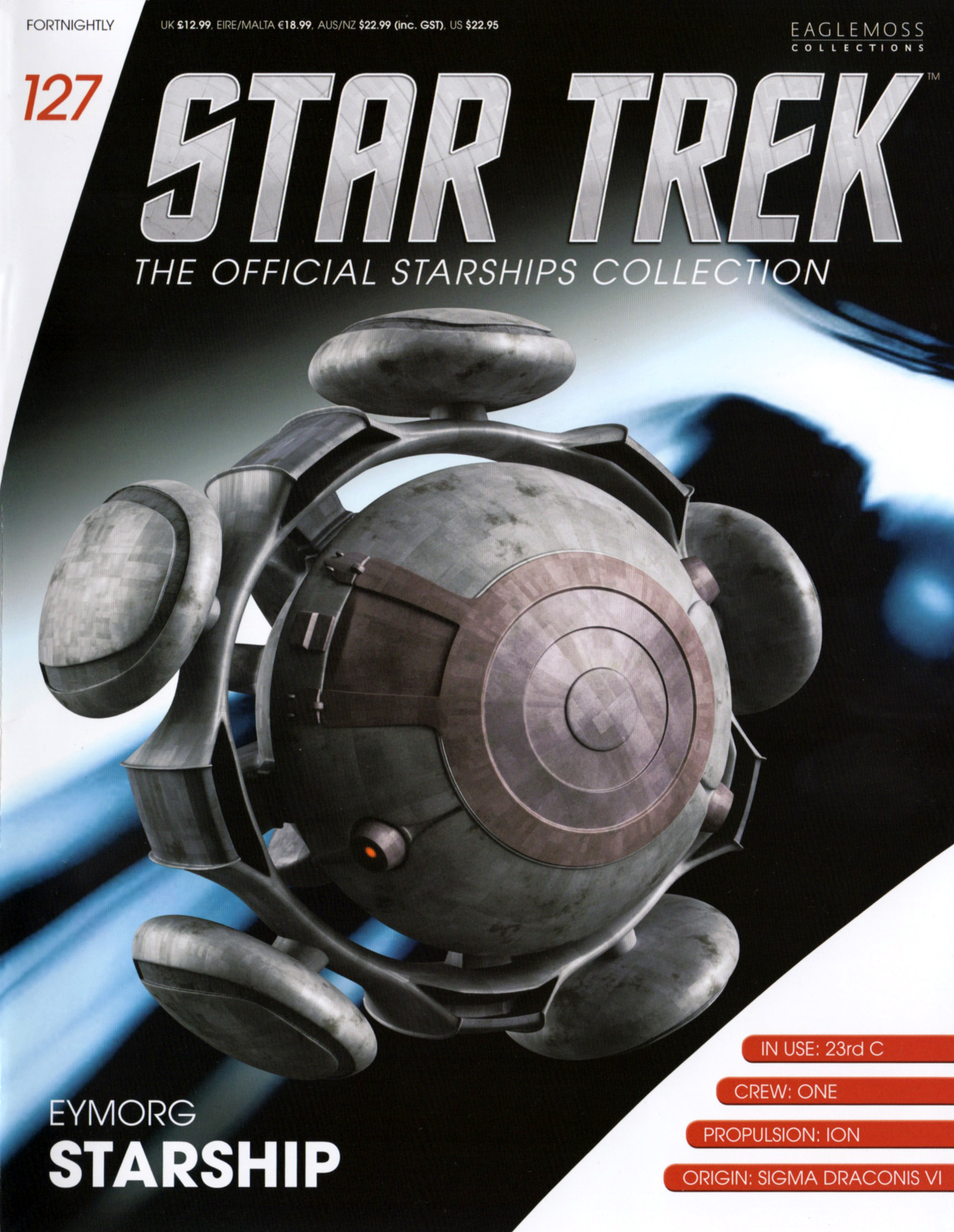 Star Trek Eaglemoss Issue 127 EYMORG STARSHIP  model with Magazine