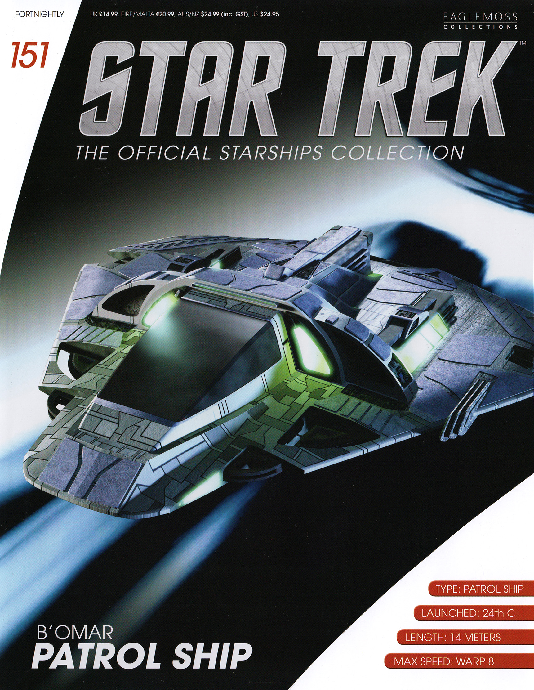 Star Trek Eaglemoss Issue 62 & 70 Voth Research and City Ships with Magazine 