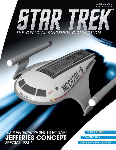 Star Trek U.S.S Enterprise Shuttle Jefferies Concept Bonus Edition #18 Eaglemoss 