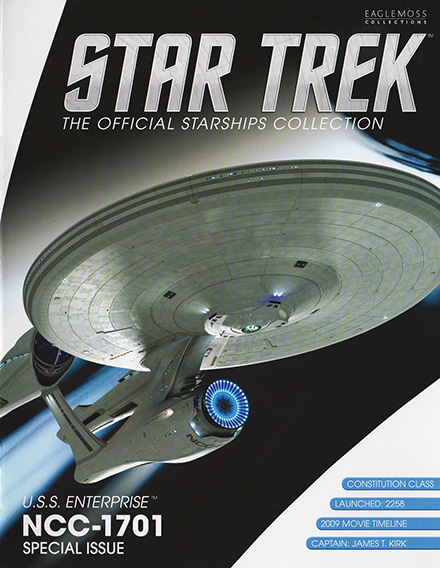 Star Trek USS Enterprise NCC-1701-B Special Issue XL 10.5" w/ Magazine Eaglemoss 