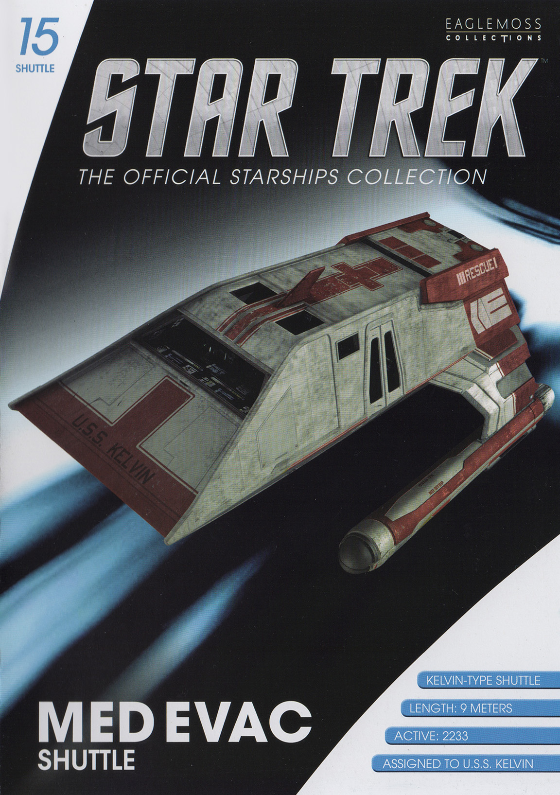 Star Trek Type-15 shuttle #8 from the U.S.S Enterprise NCC-1701-D Eaglemoss eng 