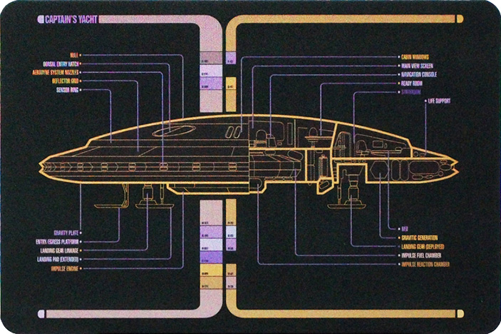 Eaglemoss Star Trek Starships Shuttle Schematic 25