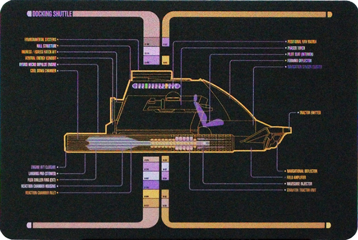 Eaglemoss Star Trek Starships Shuttle Schematic 26