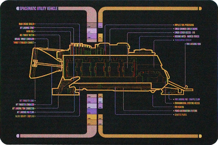 Eaglemoss Star Trek Starships Shuttle Schematic 27