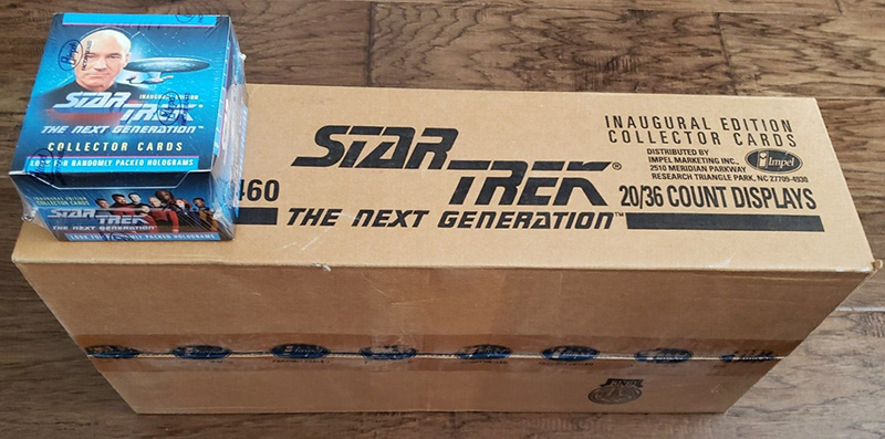Star Trek The Next Generation Inaugural Edition Case and Box