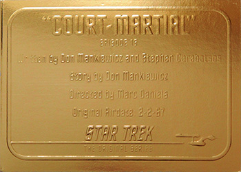 Gold Card G15 - Court-Martial