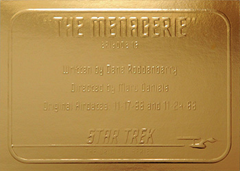 Gold Card G16 - The Menagerie